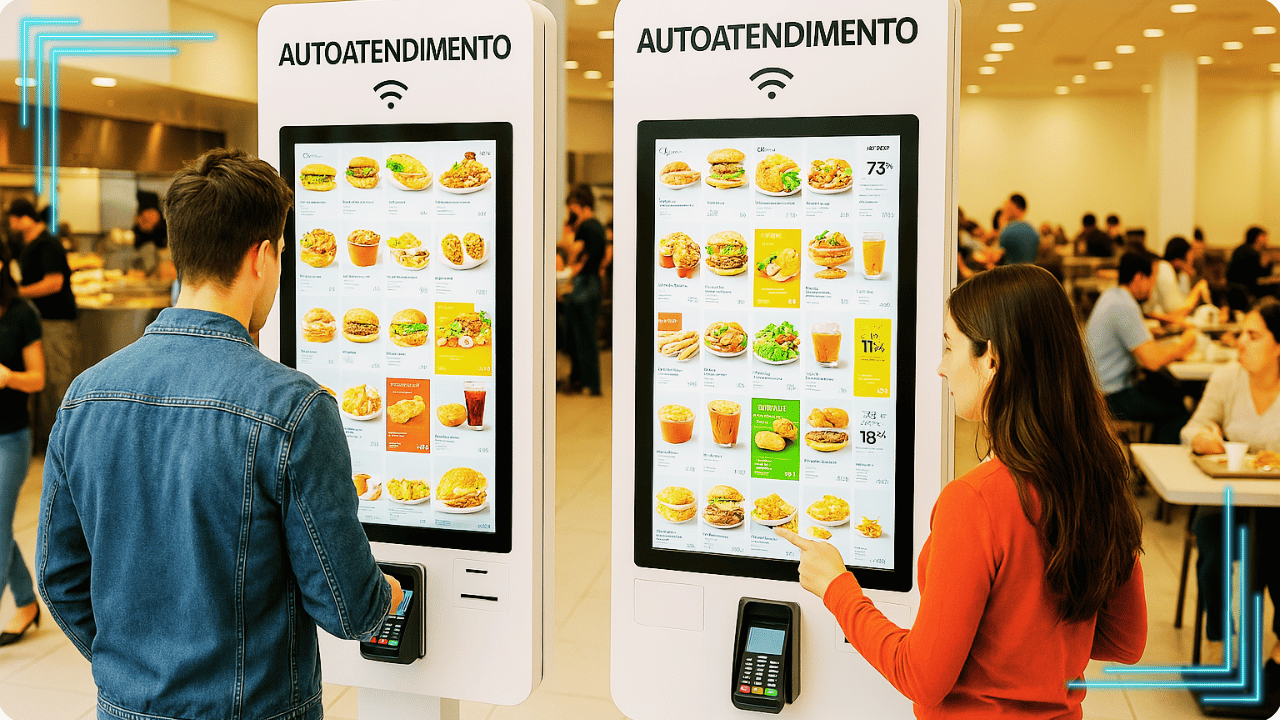 Benefícios de totem de autoatendimento no restaurante